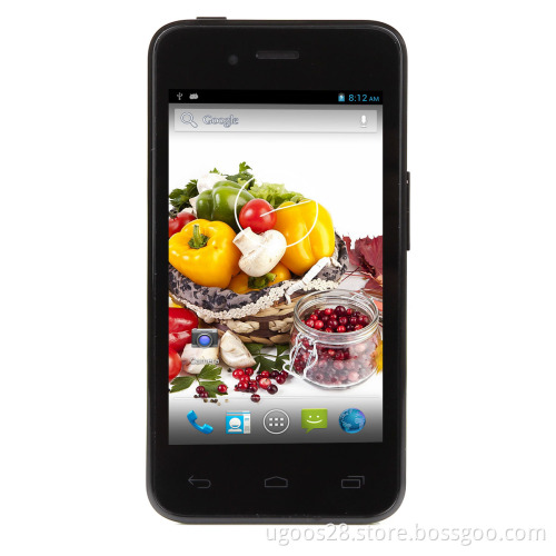 Ug-Mu6 4inch Smartphone Mobile Mtk6572 Dual Core Android 4.2 RAM: 512m ROM: 4GB Dual SIM Cards, Dual Standby